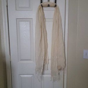 J. Jill Ivory Linen Scarf
